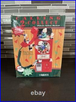 Enesco Deluxe Action Musical Call 2 Collect Santa Claus Hotline Telephone WORKS