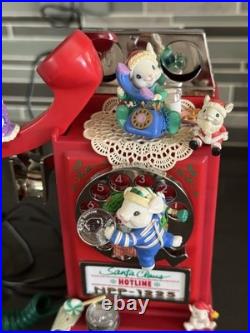 Enesco Deluxe Action Musical Call 2 Collect Santa Claus Hotline Telephone WORKS