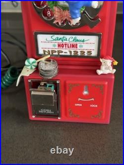 Enesco Deluxe Action Musical Call 2 Collect Santa Claus Hotline Telephone WORKS