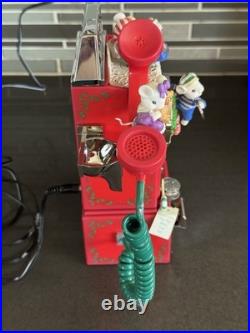 Enesco Deluxe Action Musical Call 2 Collect Santa Claus Hotline Telephone WORKS