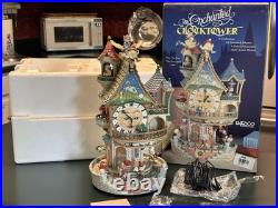 Enesco Enchanted Clocktower Vtg 1993 Animated Musical Display Works See Video