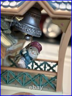 Enesco Enchanted Clocktower Vtg 1993 Animated Musical Display Works See Video