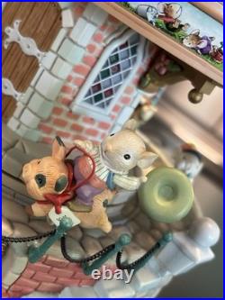 Enesco Enchanted Clocktower Vtg 1993 Animated Musical Display Works See Video