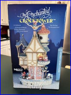 Enesco Enchanted Clocktower Vtg 1993 Animated Musical Display Works See Video