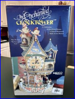 Enesco Enchanted Clocktower Vtg 1993 Animated Musical Display Works See Video
