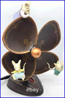 Enesco Mice Fan Fair Action In The Good Old Summertime Music Lights Motion WORKS