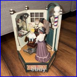 Enesco Music Box With Moving Parts Plastic Sweet Adeline Vintage RARE