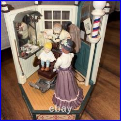 Enesco Music Box With Moving Parts Plastic Sweet Adeline Vintage RARE