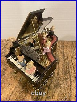 Enesco Music Mice-Tro Deluxe Action Grand Piano Music Box Plays Polonaise