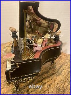 Enesco Music Mice-Tro Deluxe Action Grand Piano Music Box Plays Polonaise