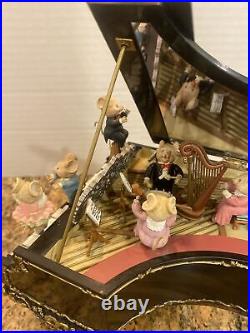 Enesco Music Mice-Tro Deluxe Action Grand Piano Music Box Plays Polonaise