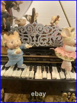 Enesco Music Mice-Tro Deluxe Action Grand Piano Music Box Plays Polonaise