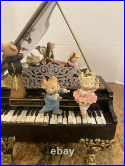 Enesco Music Mice-Tro Deluxe Action Grand Piano Music Box Plays Polonaise