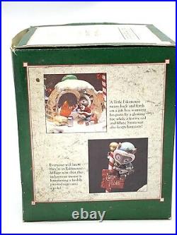Enesco Musical Box Christmas Holiday There's S'now Place Like Home Read
