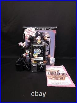 Enesco Party Line Musical Phone Mouse Animated NEW In Box Works? 2311