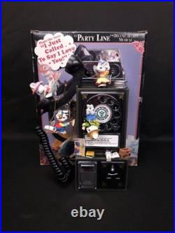 Enesco Party Line Musical Phone Mouse Animated NEW In Box Works? 2311