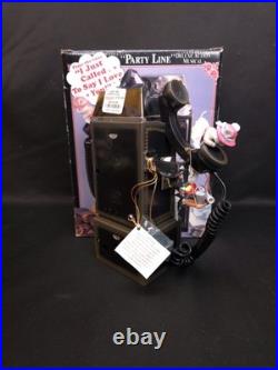 Enesco Party Line Musical Phone Mouse Animated NEW In Box Works? 2311