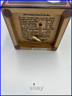 Enesco Phantom of Opera Music Box Open Fixed Jack-in-the-Box Music of the Night