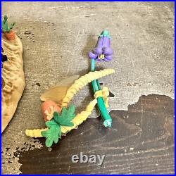 Enesco Rare MELODY MEADOW Lighted Musical Mushroom Mice Carousel Works READ