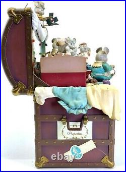 Enesco Romeo Juliet Traveling Theatrical Group Lights Mouse Music Box WORKING