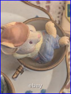 Enesco Tea For Two Musical Mouse Tea Party, Vintage& Most Desired Of Enesco Enesco Tea For Two Musical Mouse Tea Party, Vintage& Most Desired Of Enesco
