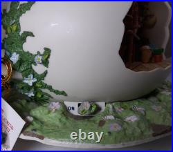 Enesco Teapot Bungalow Illuminated Lighted Action Musical Animated Mice Vintage