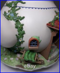 Enesco Teapot Bungalow Illuminated Lighted Action Musical Animated Mice Vintage