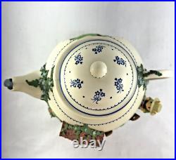 Enesco Teapot Bungalow Lighted Moving Music Box Oh What a Beautiful Morning