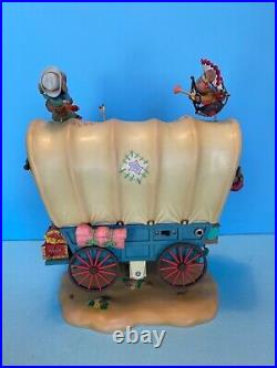 Enesco Waggin Tails musical covered wagon excellent condition