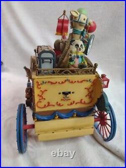 Enesco Workin' for Peanuts Lighted Action Musical Circus Wagon Talk to Animals Enesco Workin' for Peanuts Lighted Action Musical Circus Wagon Talk to Animals