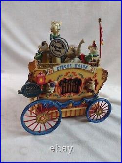 Enesco Workin' for Peanuts Lighted Action Musical Circus Wagon Talk to Animals Enesco Workin' for Peanuts Lighted Action Musical Circus Wagon Talk to Animals