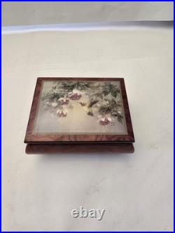 Ercolano Vintage Floral Pattern Music Box #3481