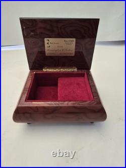 Ercolano Vintage Floral Pattern Music Box #3481