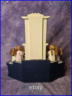 Erzgebirge Music Box Angel Organ Carved Wood Germany Vintage