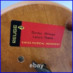 Erzgebirge Steinbach Music Box Blumenmarkt Flower Lady FLAWS READ BLUE
