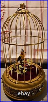 Eschle Automaton Bird Cage W. Germany No Sound (See Description for more info)
