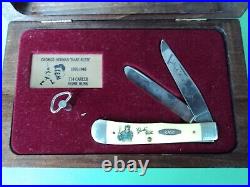 Etched Babe Ruth Case Knife in Music Box Plays Take me out to the ball game