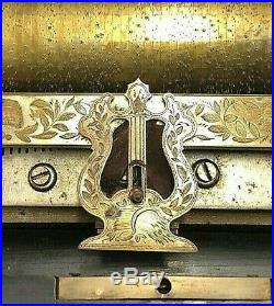 Etouffoirs en Acier Soit a Spiraux Swiss Cylinder Music Box 8 Airs Ornate Mute