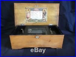 European Eight Airs Cylinder Handcrafted Music Box