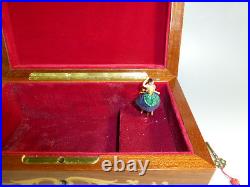 Exc Vintage Reuge Dancing Ballerina Music Jewelry Box Just Serviced (see Video)