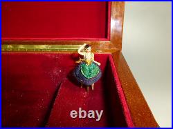 Exc Vintage Reuge Dancing Ballerina Music Jewelry Box Just Serviced (see Video)