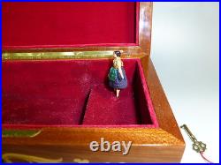 Exc Vintage Reuge Dancing Ballerina Music Jewelry Box Just Serviced (see Video)