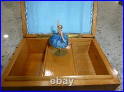 Exc Vintage Reuge Dancing Ballerina Music Jewelry Box Just Serviced (see Video)