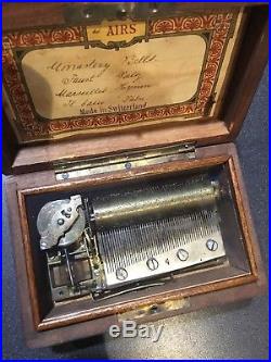 Extremely Early Thorens 4 Tune Cylinder Music Box Ca. 1880