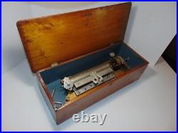 Extremely Rare Antique Swiss Jacot Musical Box Patented Sep 22 1886 12 Songs