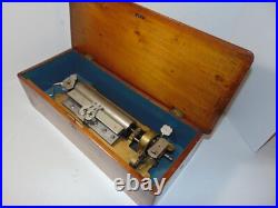 Extremely Rare Antique Swiss Jacot Musical Box Patented Sep 22 1886 12 Songs