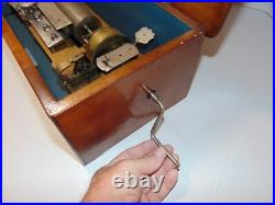 Extremely Rare Antique Swiss Jacot Musical Box Patented Sep 22 1886 12 Songs