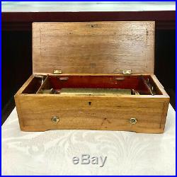 F161 Antique Original Swiss Musical Box Great Working Condition 1820s