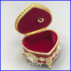 Fancy Red Heart Music Box by Splendid, plays All I Ask of You