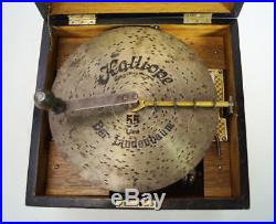 Fascinating Antique Kalliope Disc Music Box With Bells